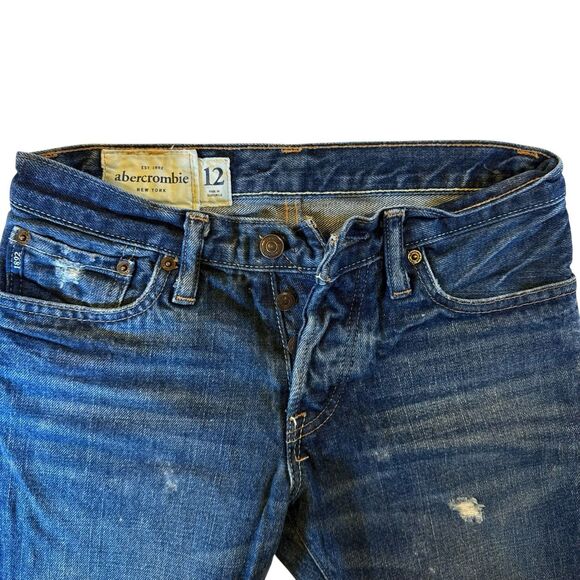 Abercrombie & Fitch Sz 12 Baxter Jeans Low Rise Bootcut Streetwear Western Y2K - Picture 5 of 16